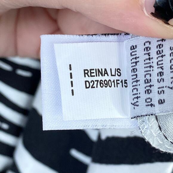 DIANE VON FURSTENBERG Reina Long Sleeve Zebra Print Dress Size 8 Animal Print - Picture 7 of 9